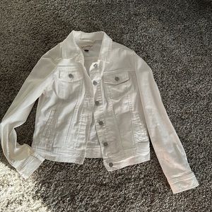 White jean jacket